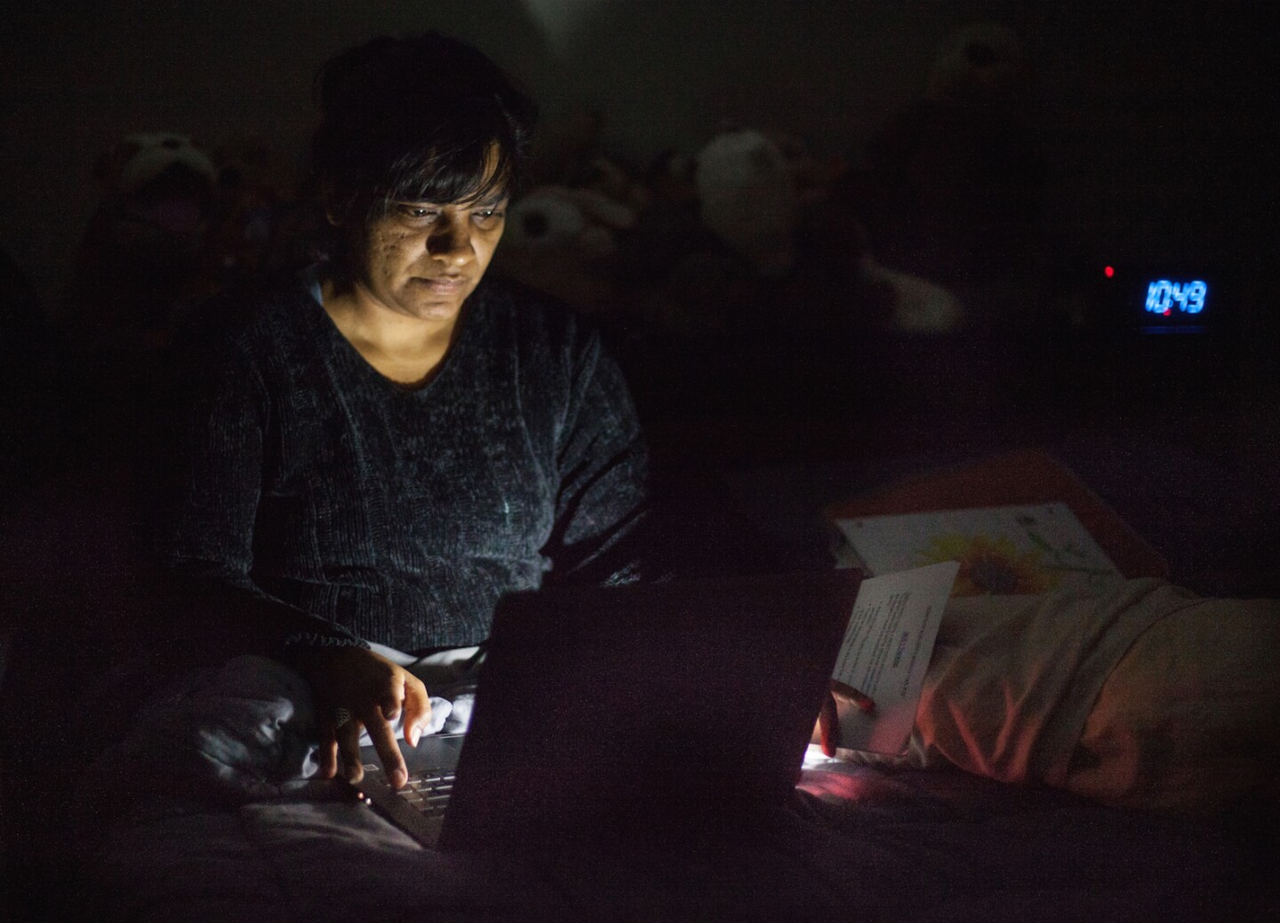 Carol Gomez continues working at home
