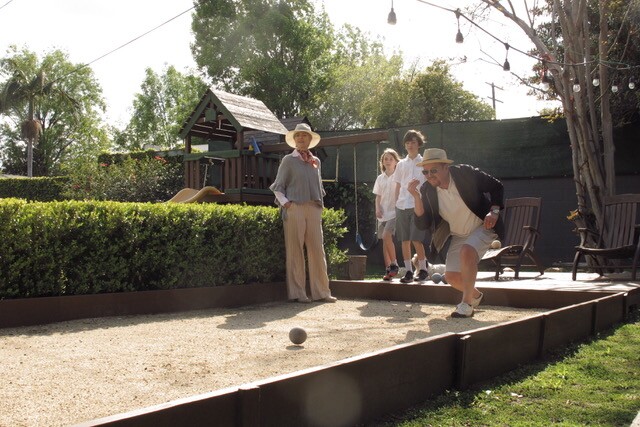 Kathleen and her family enjoying the outdoors together in their backyard. | Courtesy of Kathleen Abing