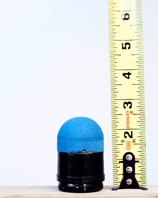 A 3-inch rubber bullet like the one that hit Trish Hill on her face. | Shayan Asgharnia