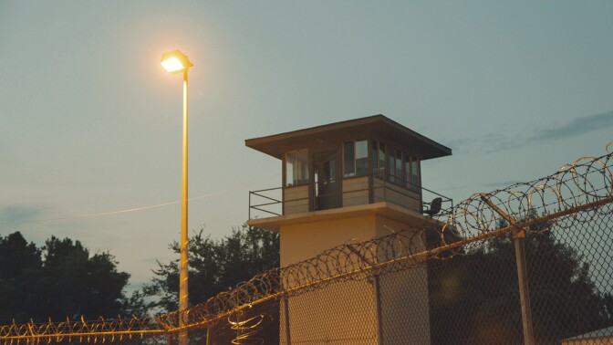A watchtower in the Julia Tutwiler Prison for Women in Wetumpka, Alabama. | From "America ReFramed: Tutwiler"
