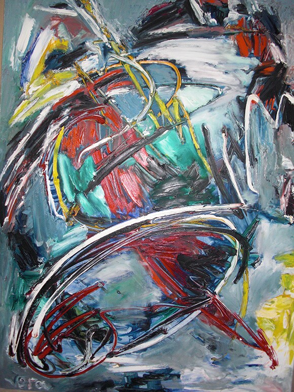"Vibration of Thoughts" by Vera Arutyunyan, 2008, oil on canvas, 40x30" Private collection | Image courtesy of the artist