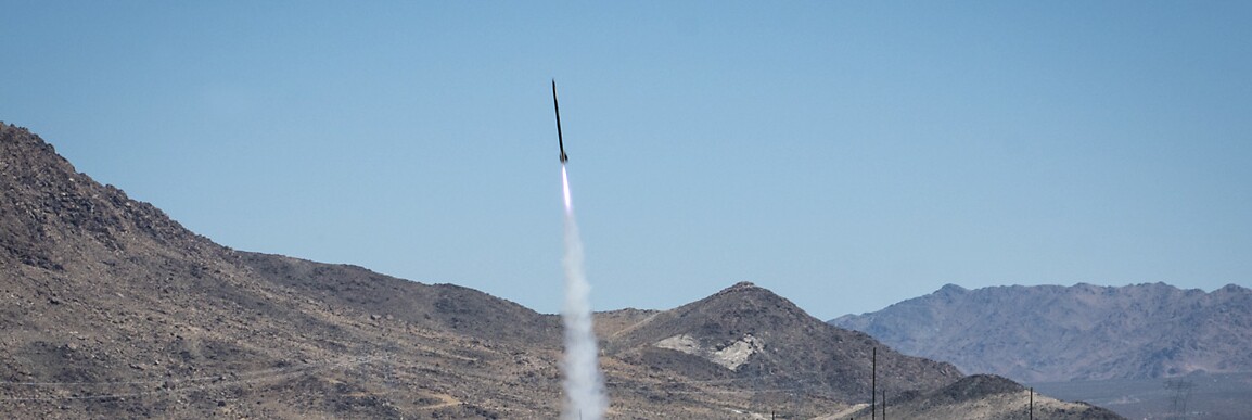 Rocket launch at ROCstock, Lucerne Valley, CA (2015). | Kim Stringfellow