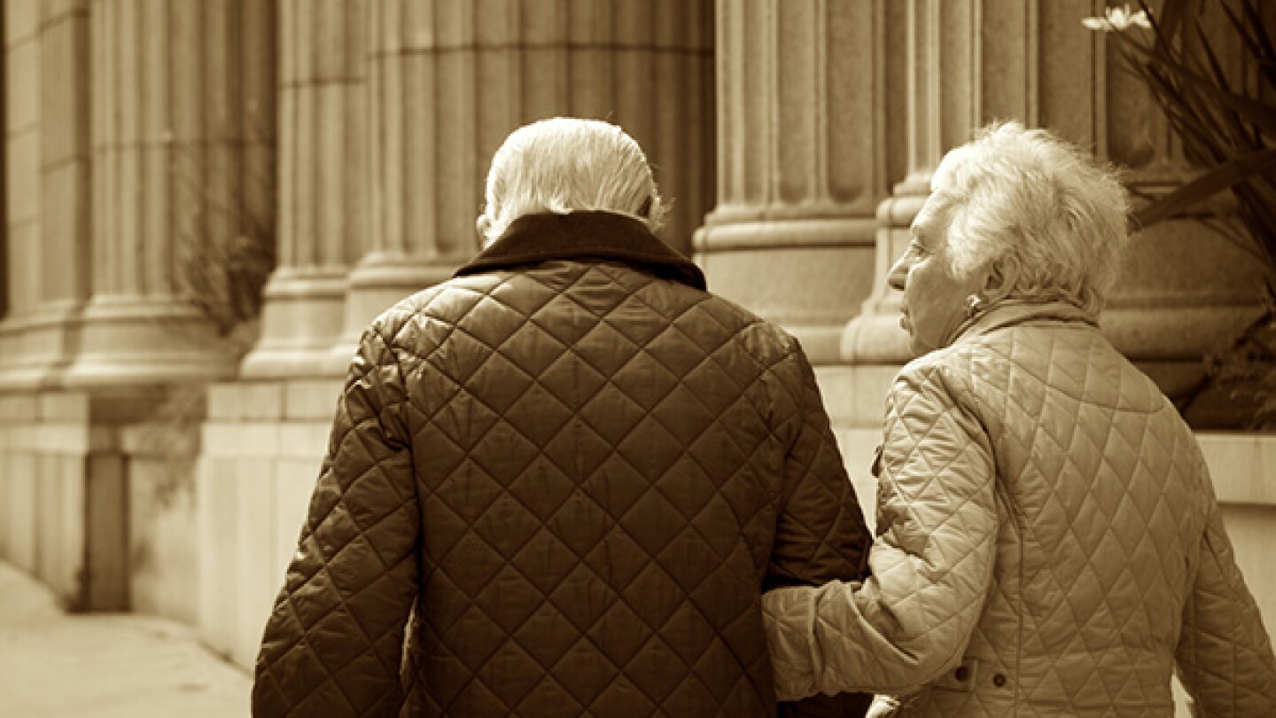 Older Couple Walking