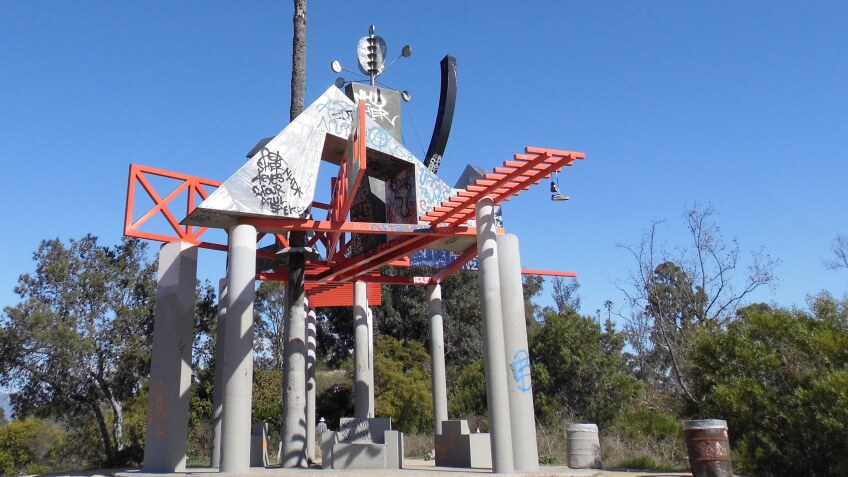 "Frank Glass and Grace E. Simons Memorial Sculpture" by Peter Shire | Sandi Hammerlein