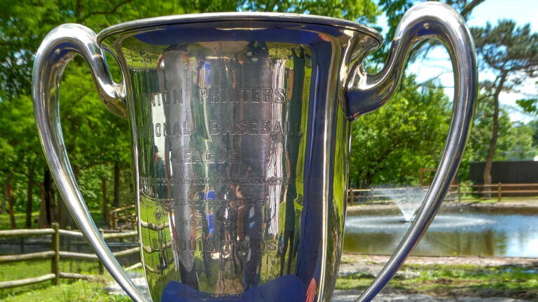 Appraisal: 1915 Union Printers National Baseball League Trophy