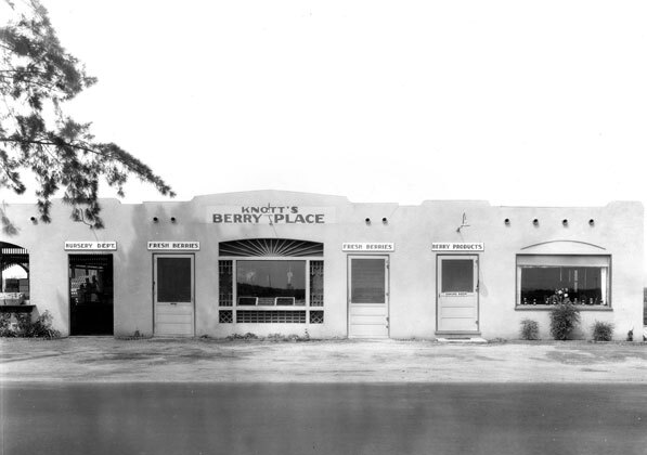 The Knotts' berry shop in the 1930s. Until 1947, the roadside attraction was named Knott's Berry Place. Courtesy of the Orange County Archives.