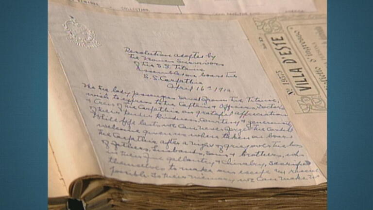 Appraisal: 1912 Titanic Survivors Letter