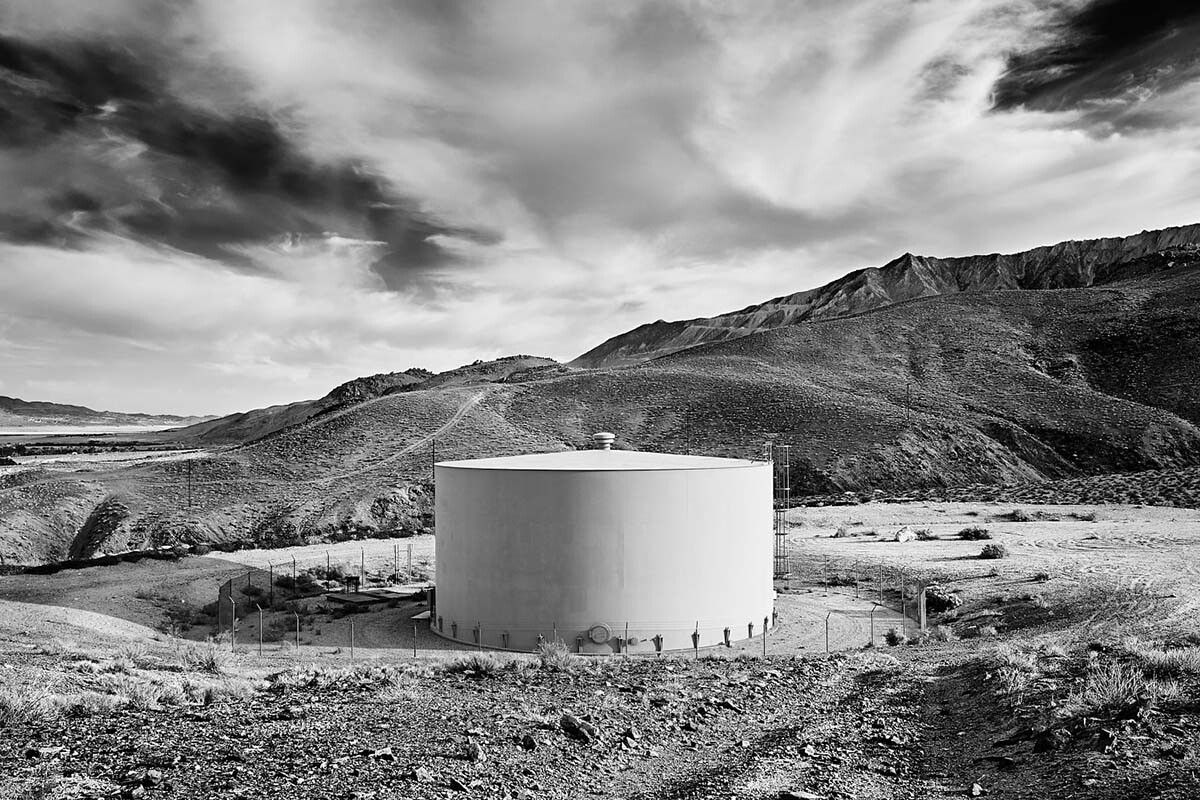 Water Tank - Infrared Exposure - Lone Pine, CA - 2013 | Osceola Refetoff