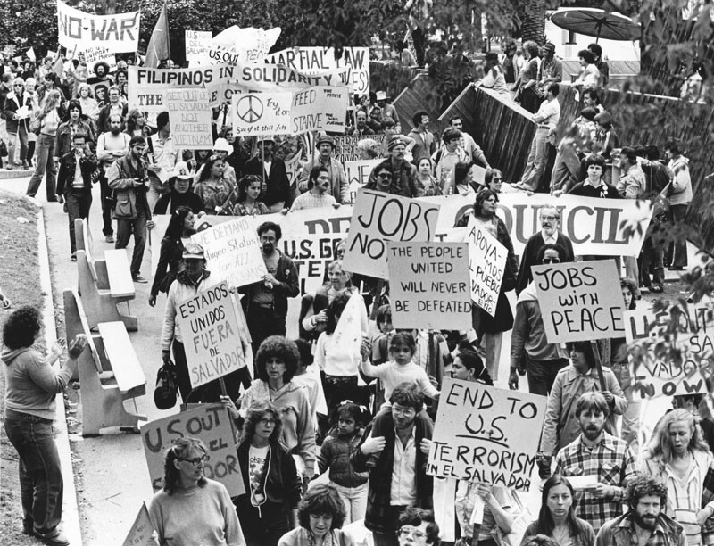 MacArthur Park Reds A Brief History of Protests at One of L.A.'s