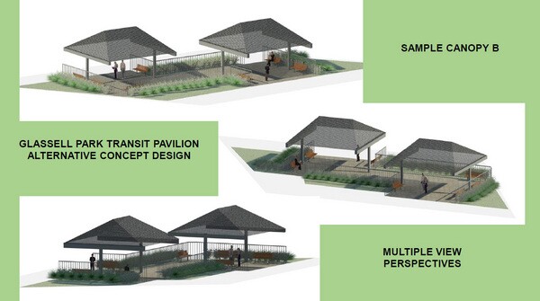 City alternatives to the Glassell Park transit pavilion