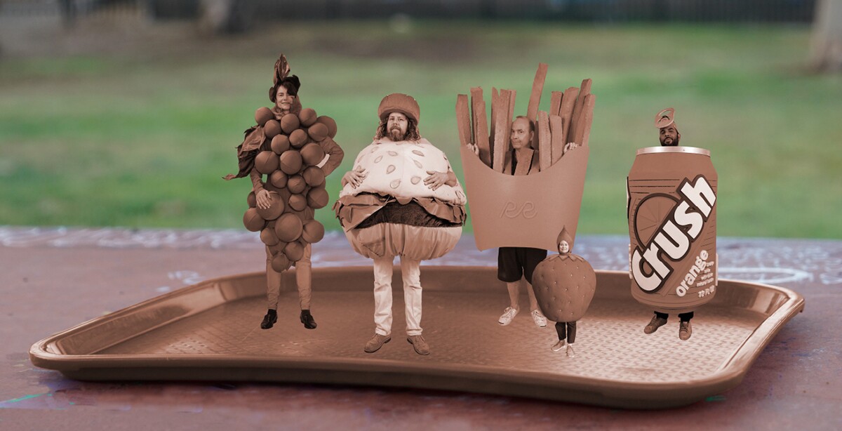 Ry Rocklen's Food Group: The Body Plams will incorporate song and dance from costumed characters. | Courtesy of Current: L.A. Food