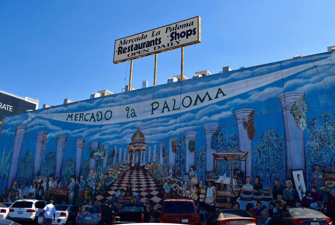 Exterior of Mercado La Paloma