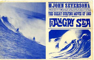 "The Angry Sea," movie postcard, 1963. Courtesy of the Bunger Family Surf Memorabilia.