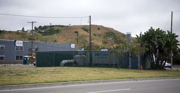 Before and after: the Air Treatment Facility at Rodeo and Jefferson in 2010, where the Civil Rights project is now.