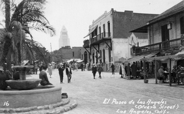 Olvera Street after restoration | Security Pacific National Bank Collection, Los Angeles Public Library