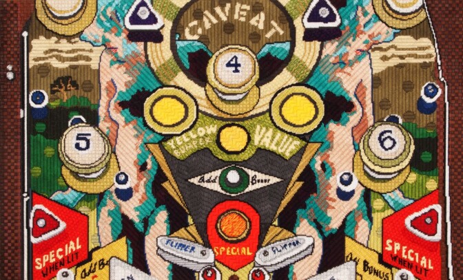 Maria E. Piñeres' "Caveat (May He Beware), 2013" | Courtesy of the Artist and Walter Maciel Gallery, Los Angeles Queer Threads
