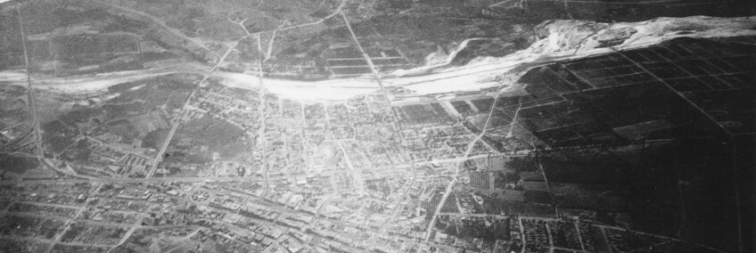 1887 aerial image of Los Angeles