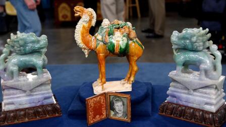 Appraisal: Chinese Jade & Porcelain Figures, ca. 1925
