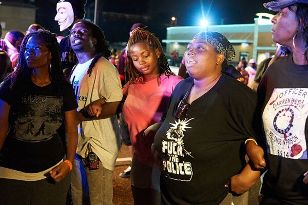 Black Lives Matter has consisted of a diversity of Black demonstrators and organizers, as well as non-Black supporters. Los Angeles, California July 14, 2013. Photo by: ROBYN BECK/AFP/Getty Images