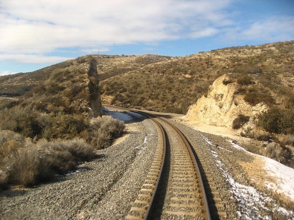 Track along Metrolink's Antelope Valley line