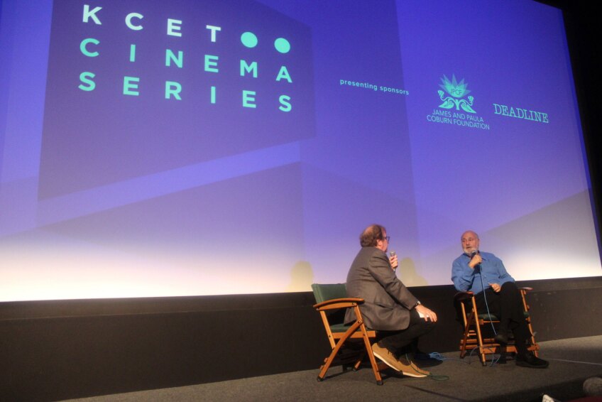 Cinema Series host Pete Hammond and Director/Producer Rob Reiner participate in a Q&A after a screening of "Shock and Awe"