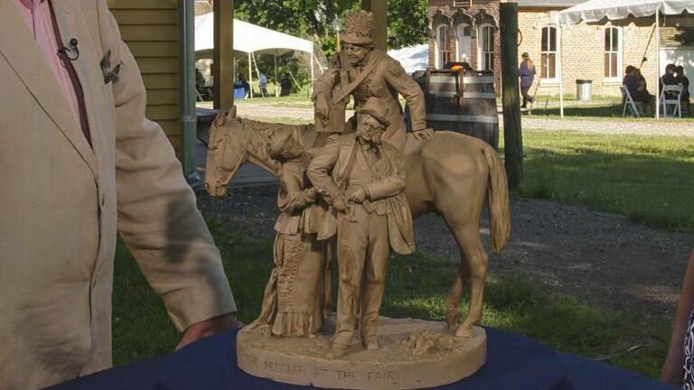 Appraisal: 1878 John Rogers "The Peddler at the Fair" Sculpture