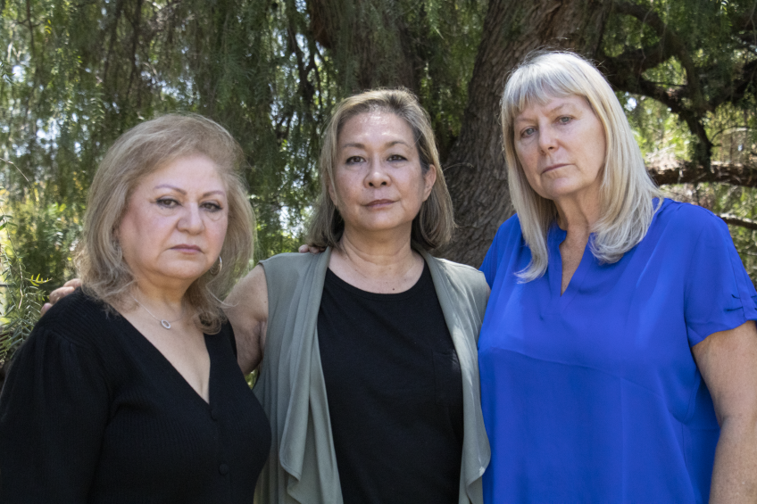 Pictured from left to right are Aliso Moms Alliance co-founders Helen Attai, Jane Fowler and Deirdre Bolona.