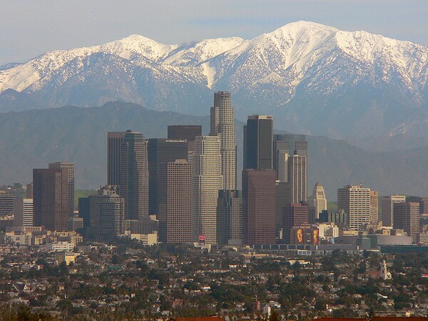 San Gabriel Mountains and Los Angeles Sky Line | Photo by USFS Region 5