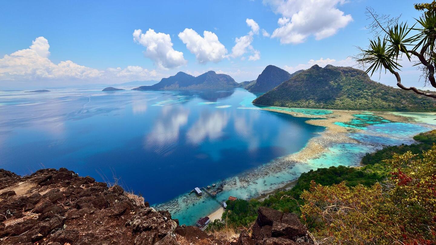 An ocean landscape located at the island of Borneo. | From "Borneo: Islands of Wonder"