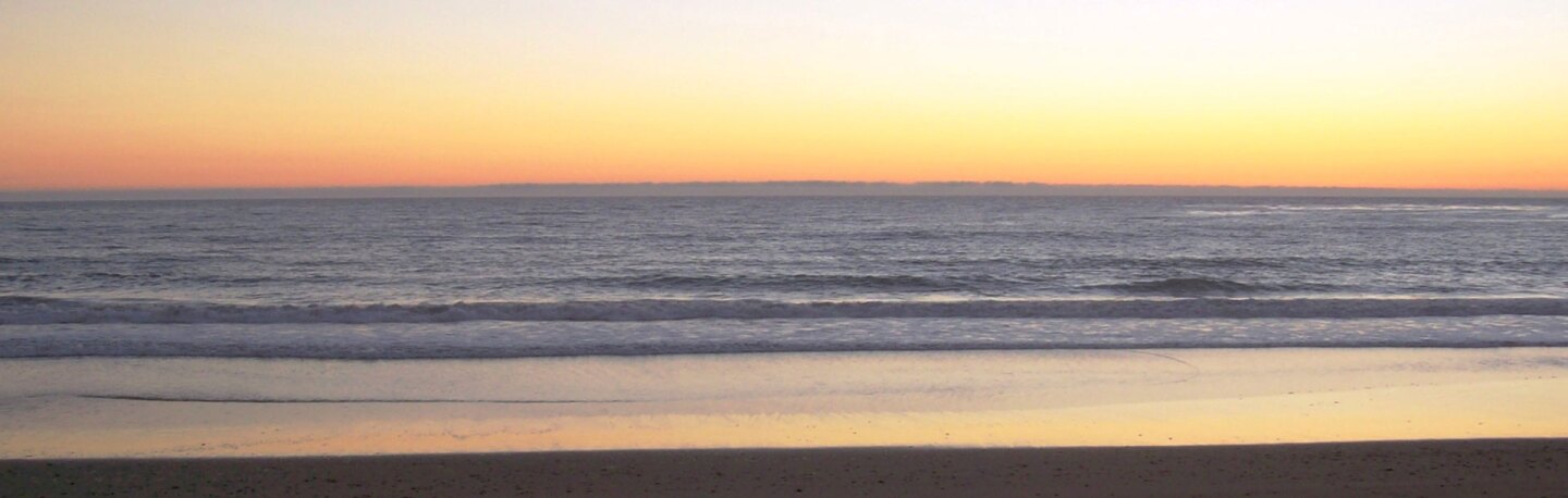 Sunset at San Simeon Beach
