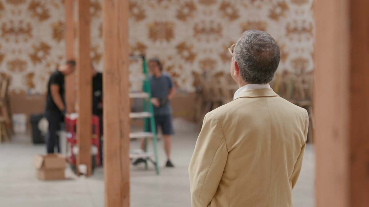 Jeffrey Deitch at work | Still from "Artbound" Jeffrey Deitch's Los Angeles