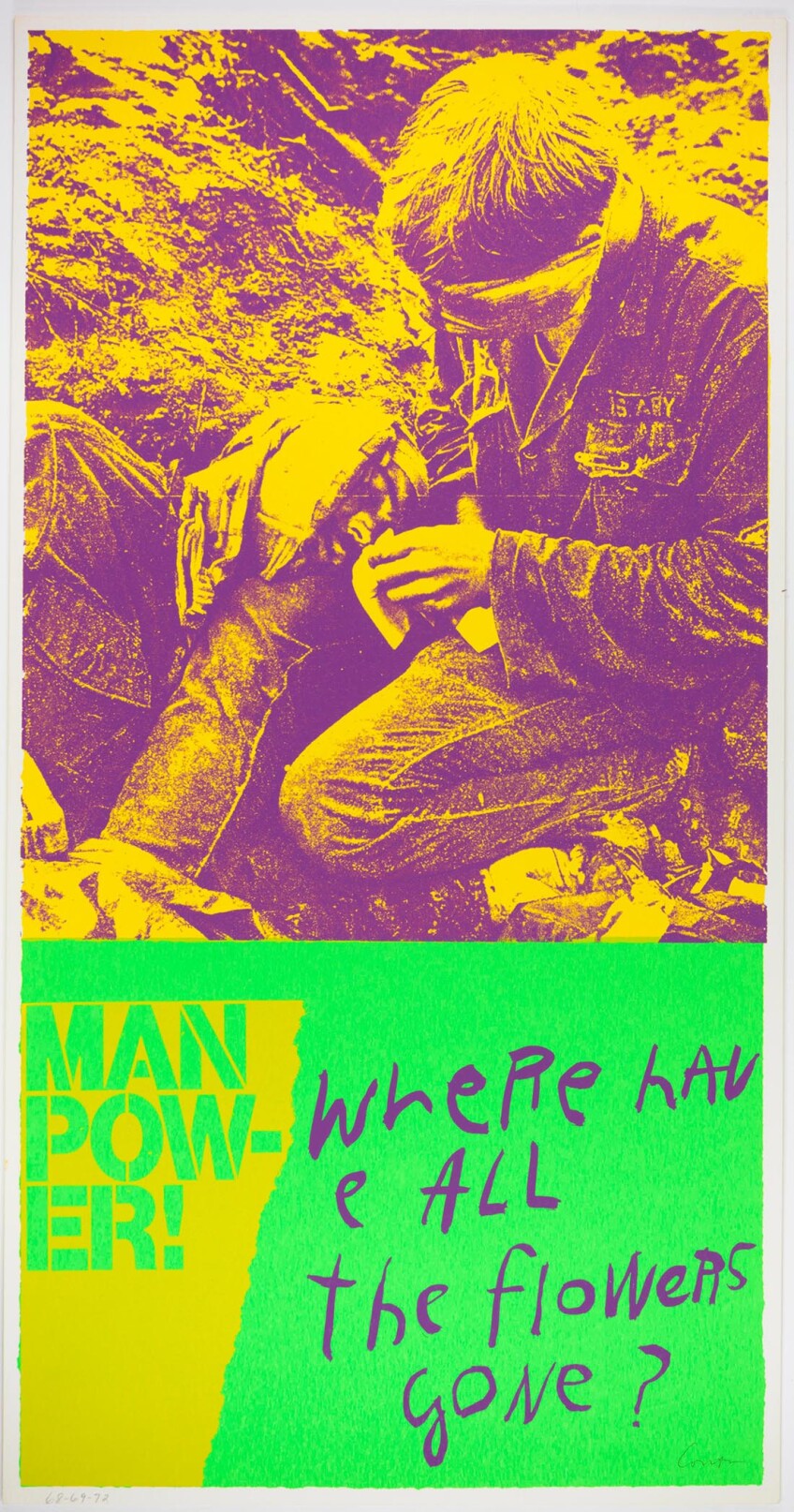 manflowers, 1969 | Collection UCLA Grunwald Center for the Graphic Arts, Hammer Museum. Corita Kent Bequest.