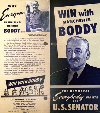 Boddy for Senate, 1950