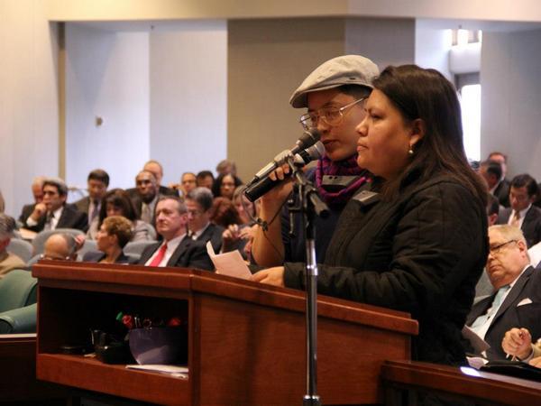 ELACC community members and staff testifying before Metro Board of Directors for equitable transit oriented development