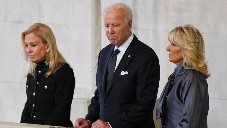 News Wrap: Bidens pay their respects to Queen Elizabeth II