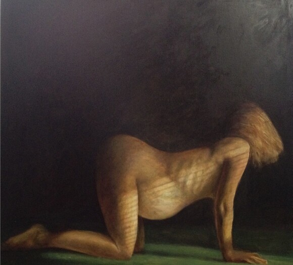 This portrait of a pregnant woman by artist David Settino Scott is featured in the exhibition "Women" at the Steynberg Gallery in San Luis Obispo.