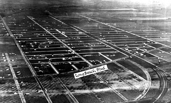 Aerial view of South Gate ca. 1920 | Photo: Courtesy of L.A. Public Library