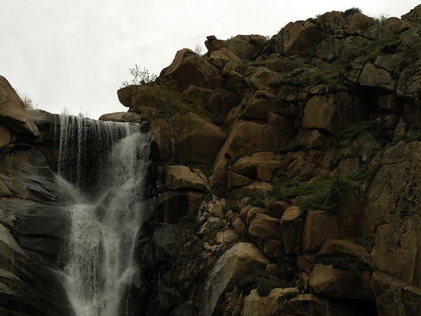 Cedar Creek Falls is east of Ramona, CA