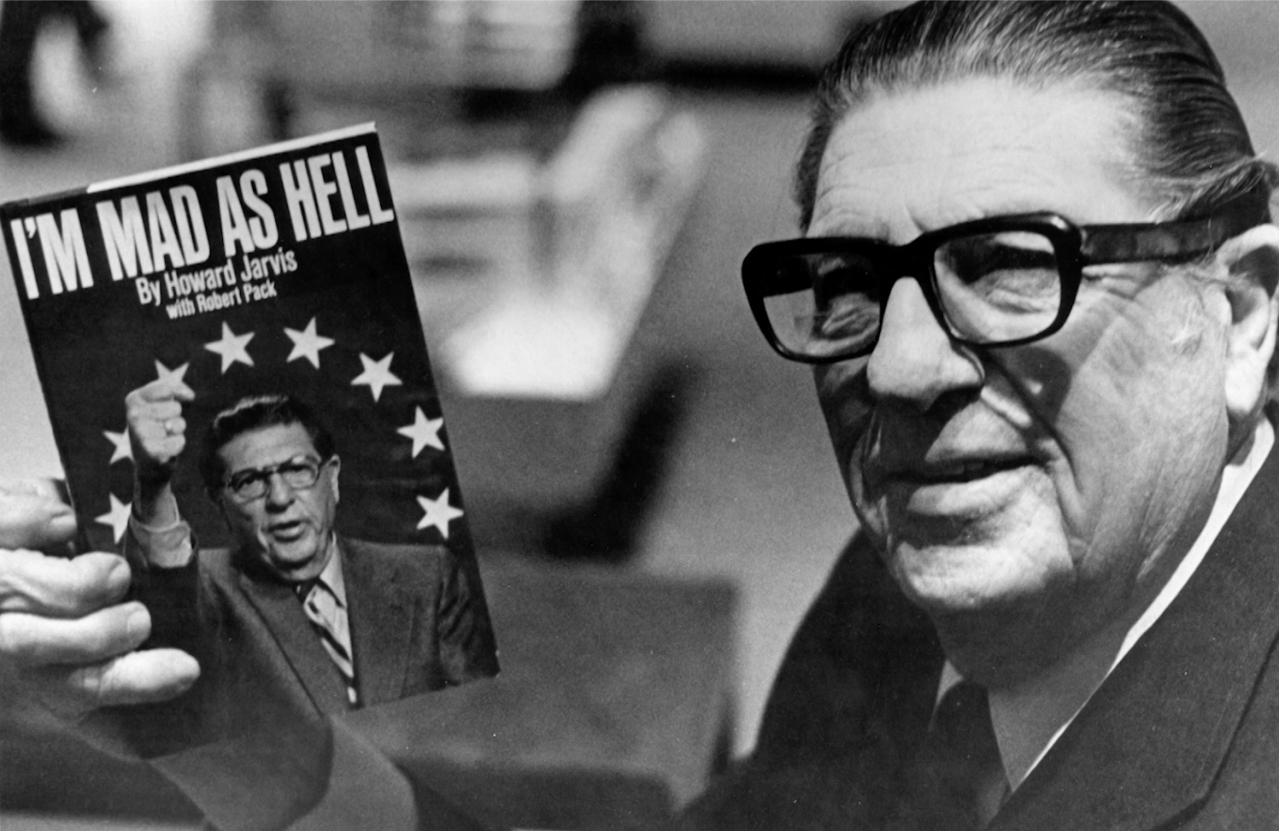 Activist Howard Jarvis featured in THE FIRST ANGRY MAN.