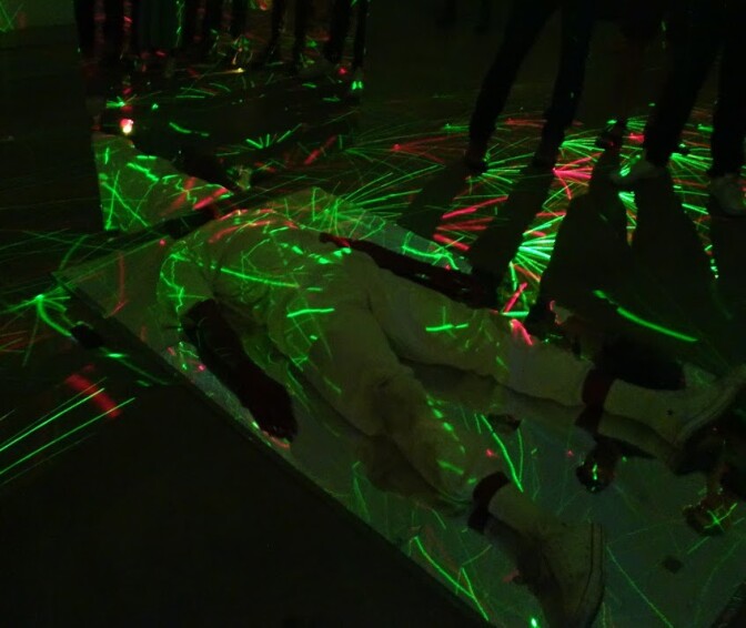 Kandis Williams and Josh Johnson perform "Affect: Network: Territory" at Human Resources L.A.