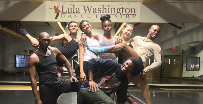 Dancers at the Lula Washington Dance Theatre