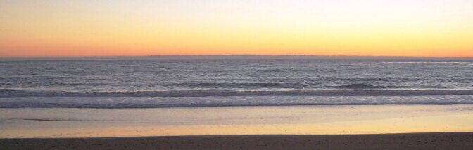 Sunset at San Simeon Beach