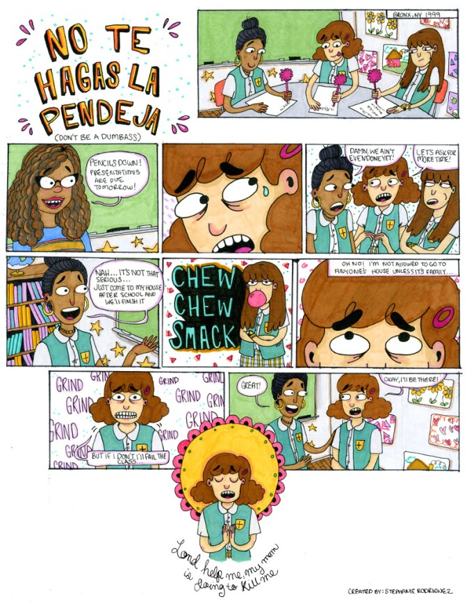 Stephanie Rodríguez, "No Te Hagas La Pendeja / Don’t be a Dumbass," 2015.