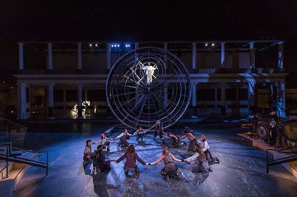 The Chorus and Prometheus. Prometheus Bound at the Getty Villa. | Photo: © 2013 Craig Schwartz.