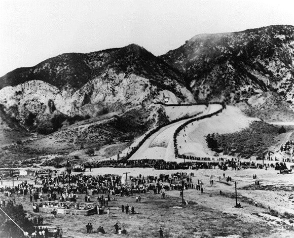 Terminus of Los Angeles Aqueduct in Sylmar, California, also known as the Cascades.