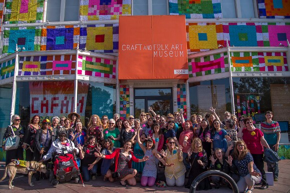 Some of "Granny Squared's" makers. | Photo: Martha Benedict.<br />