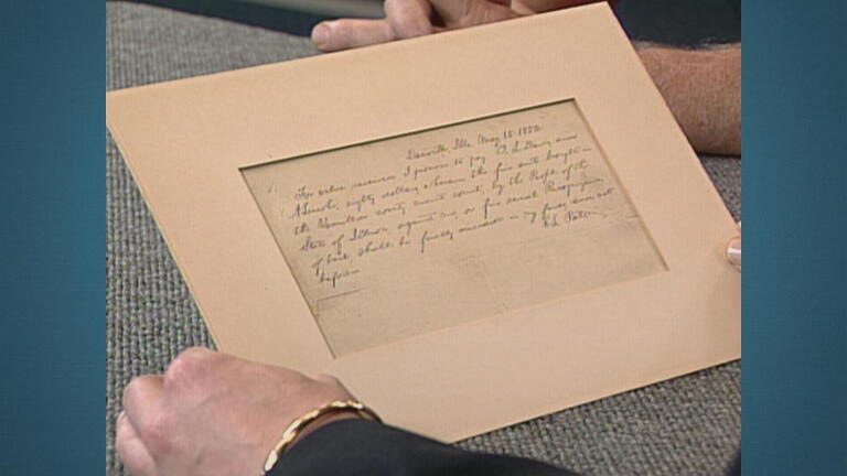 Appraisal: 1852 Abraham Lincoln Document