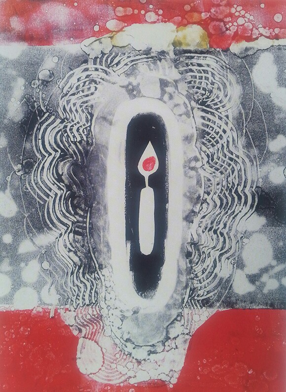 "Palette Knife" by Kamol Tassananchalee, 2013; monoprint; 40" x 30" | Courtesy of the artist