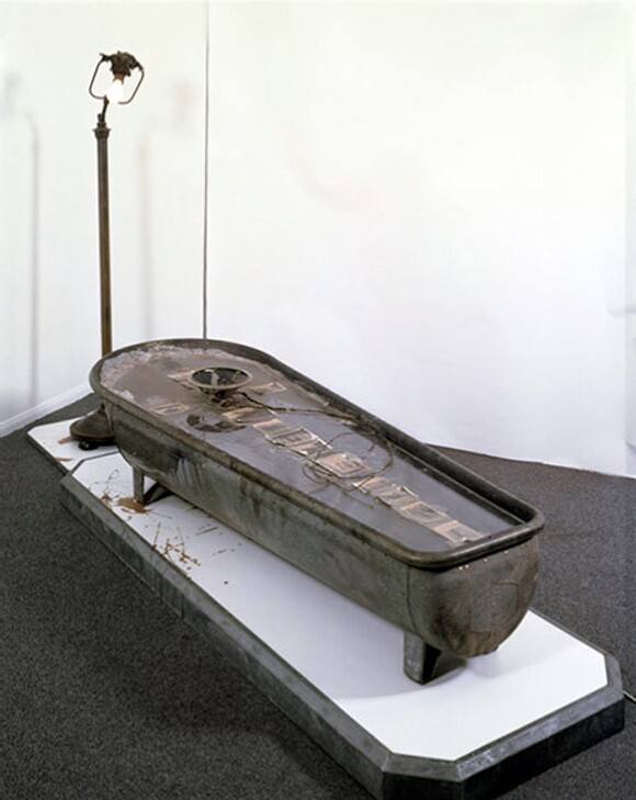 End of the Bucket of Tar with Speaker Trail No. 2 by Ed Kienholz and Nancy Redin Kienholz, 1973