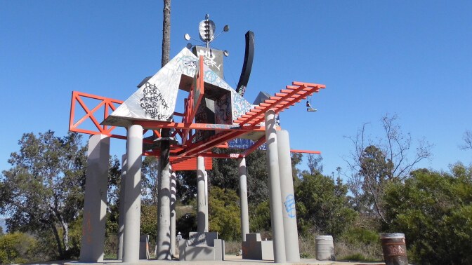 "Frank Glass and Grace E. Simons Memorial Sculpture" by Peter Shire | Sandi Hammerlein